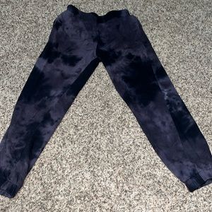 Girls Black tie dye sweatpants